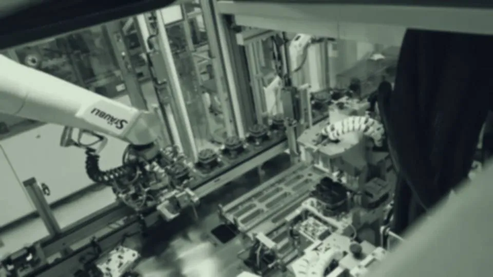 P-03: Stäubli robot in an electronics assembly cell